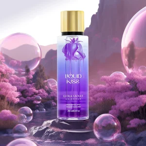 LIQUID KISS Body Spray for Women 8.4oz ULTRA VIOLET UNTAMED
