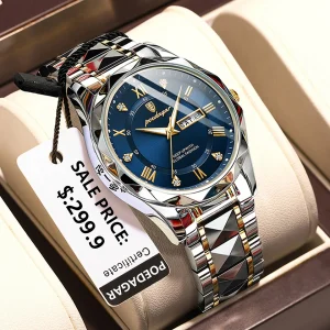 POEDAGAR Brand Man Wristwatch Luxury Top Waterproof Luminous