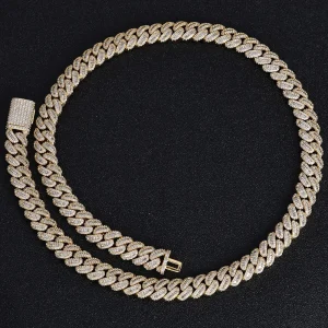 Curb Link Chain Hip Hop 12mm High-end Men